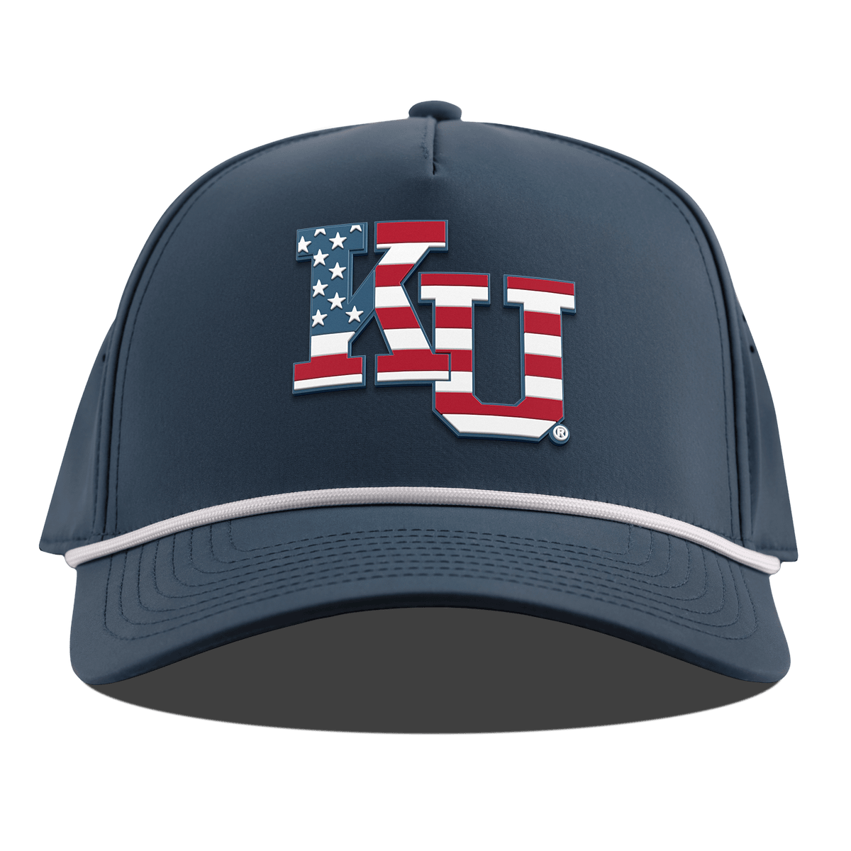 University of Kansas "Kansas Stars & Stripes" Curved 5 Panel Rope Orion