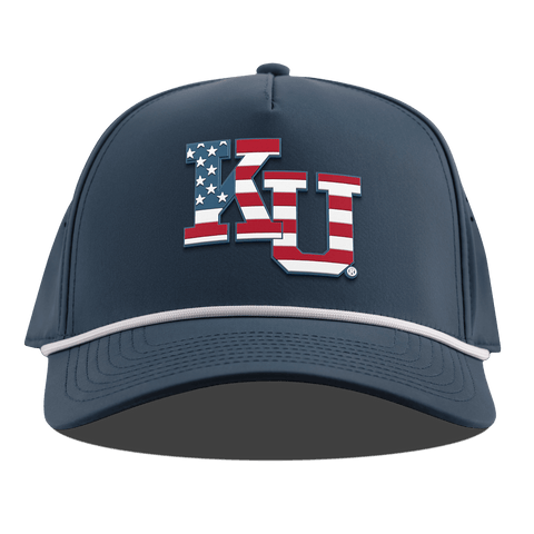University of Kansas "Kansas Stars & Stripes" Curved 5 Panel Rope Orion
