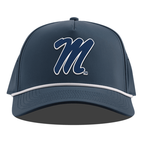 University of Mississippi "Ole Miss Block M Navy" Curved 5 Panel Rope Orion