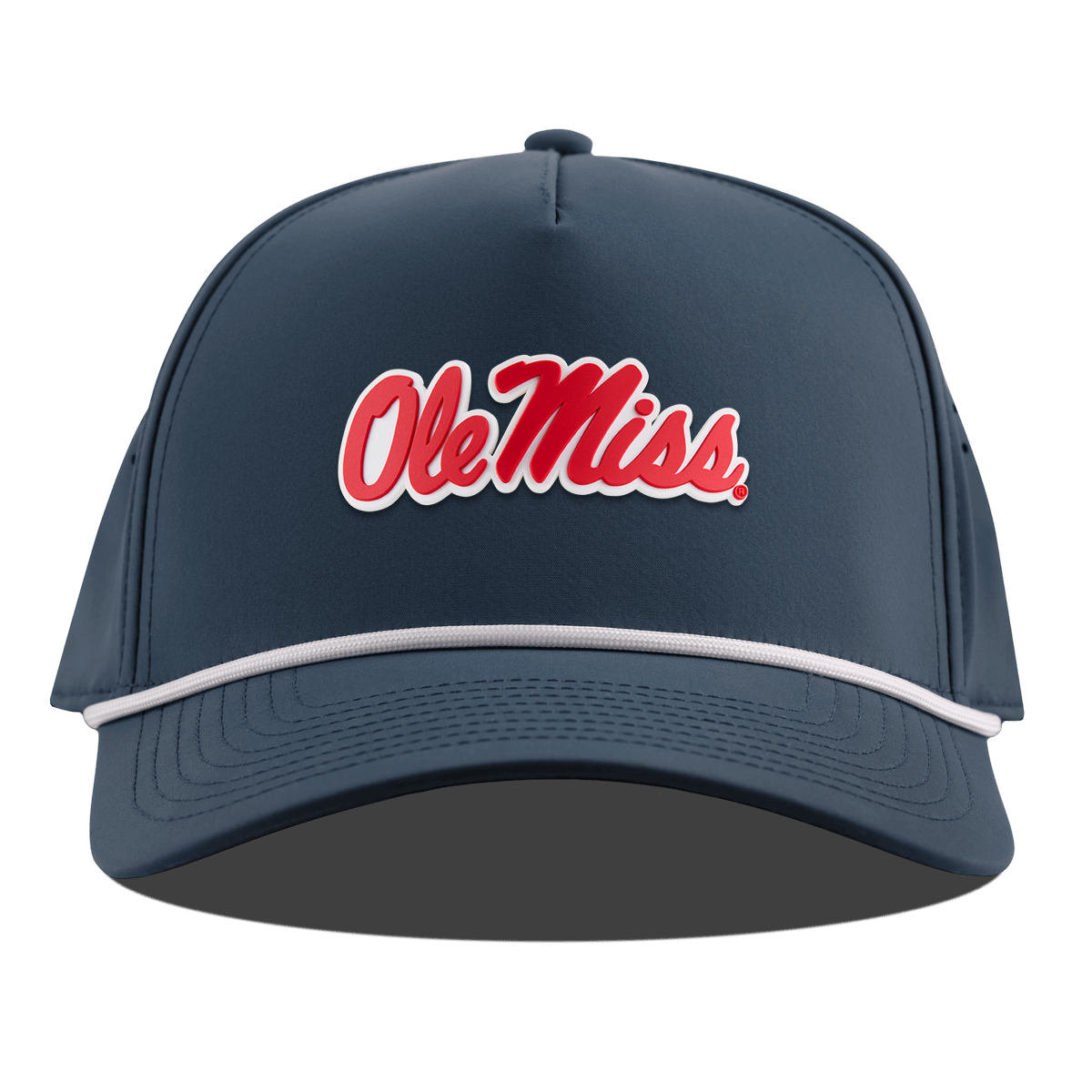 University of Mississippi "Ole Miss Crimson Script" Curved 5 Panel Rope Orion