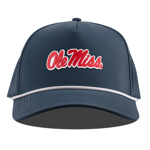 University of Mississippi "Ole Miss Crimson Script" Curved 5 Panel Rope Orion
