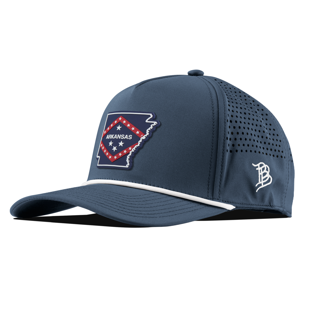 Arkansas Patriot Series Curved 5 Panel Rope Orion/White