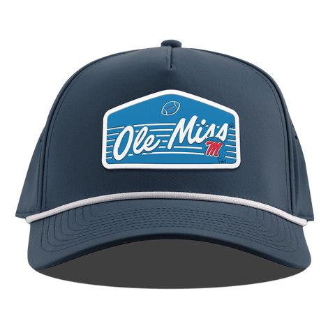 University of Mississippi "Rebel Football" Curved 5 Panel Rope Orion