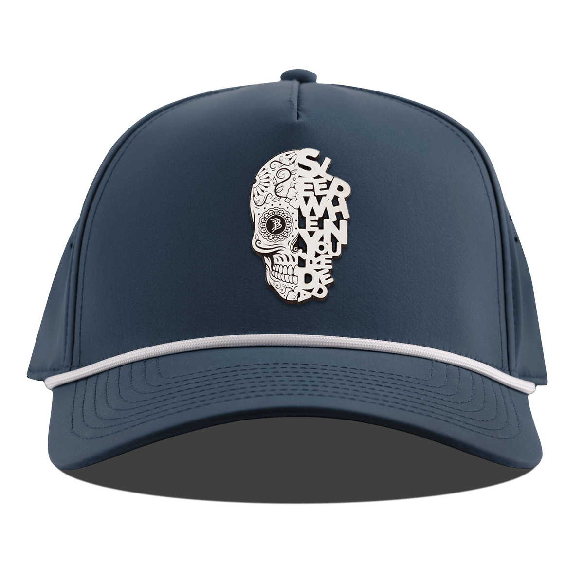 Sleep When You're Dead Skull Curved 5 Panel Rope Orion