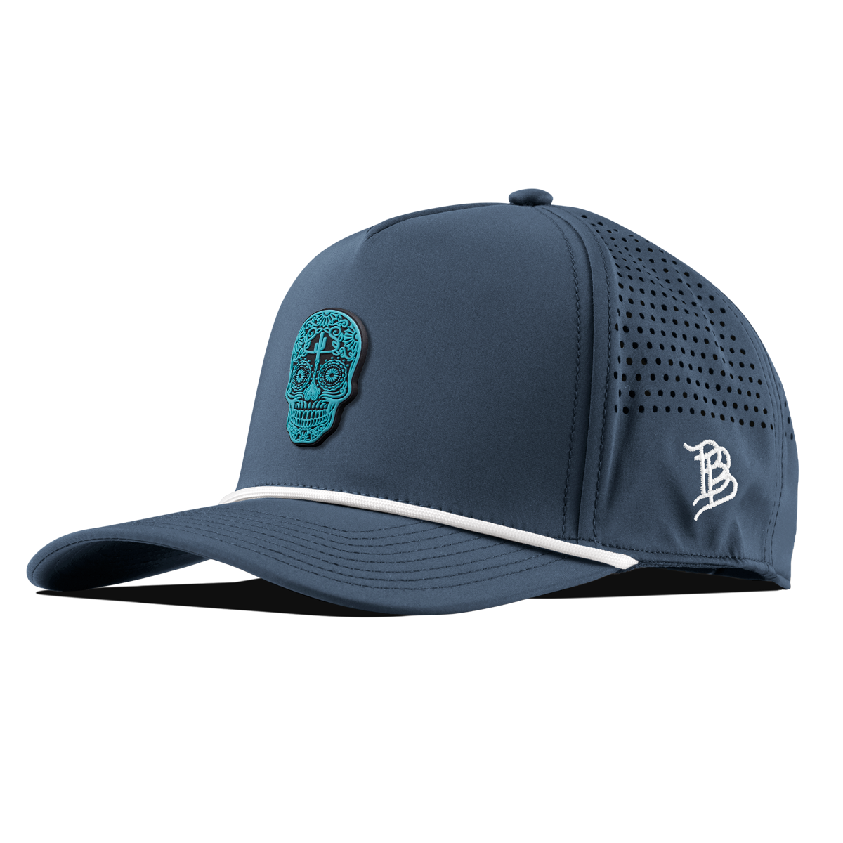 Turquoise Skull PVC Curved 5 Panel Rope Orion