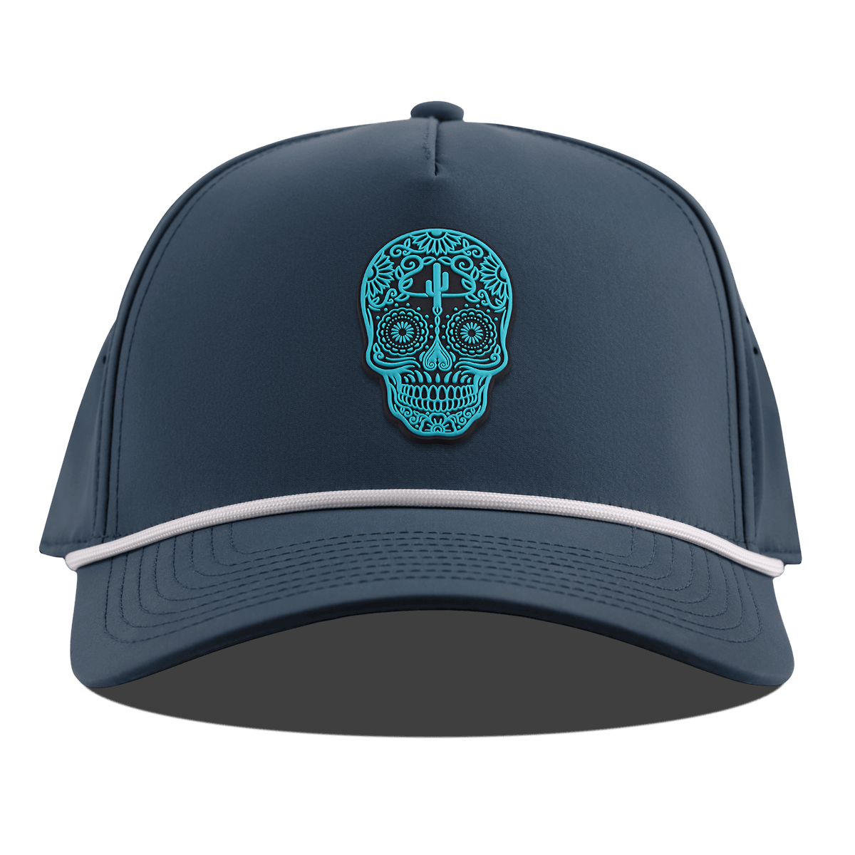 Turquoise Skull PVC Curved 5 Panel Rope Orion