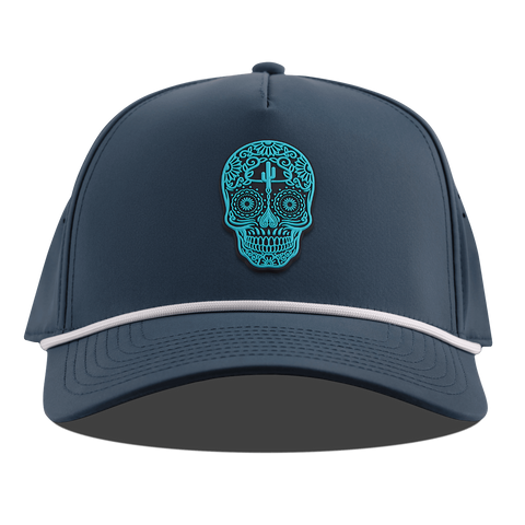 Turquoise Skull PVC Curved 5 Panel Rope Orion