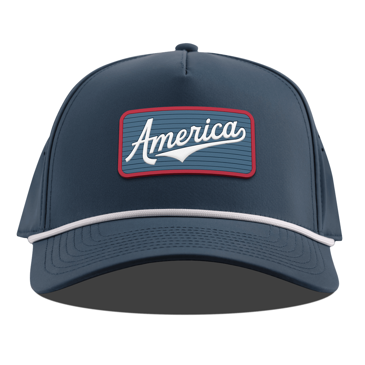 USA America Badge Curved 5 Panel Rope Orion