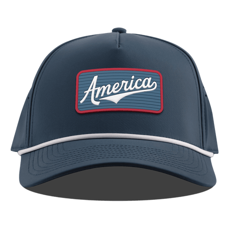 USA America Badge Curved 5 Panel Rope Orion
