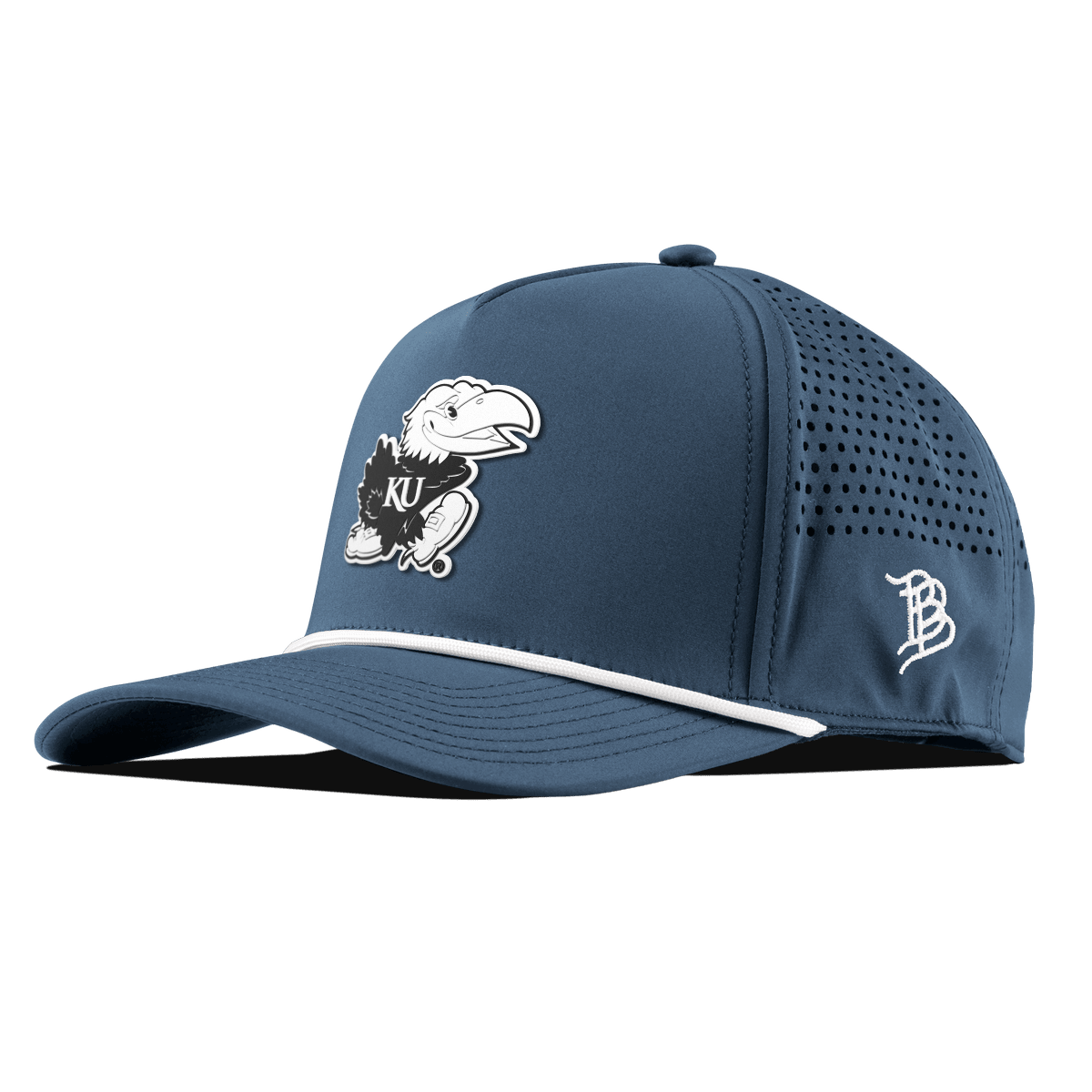 University of Kansas "Vintage Jayhawk" Curved 5 Panel Rope Orion