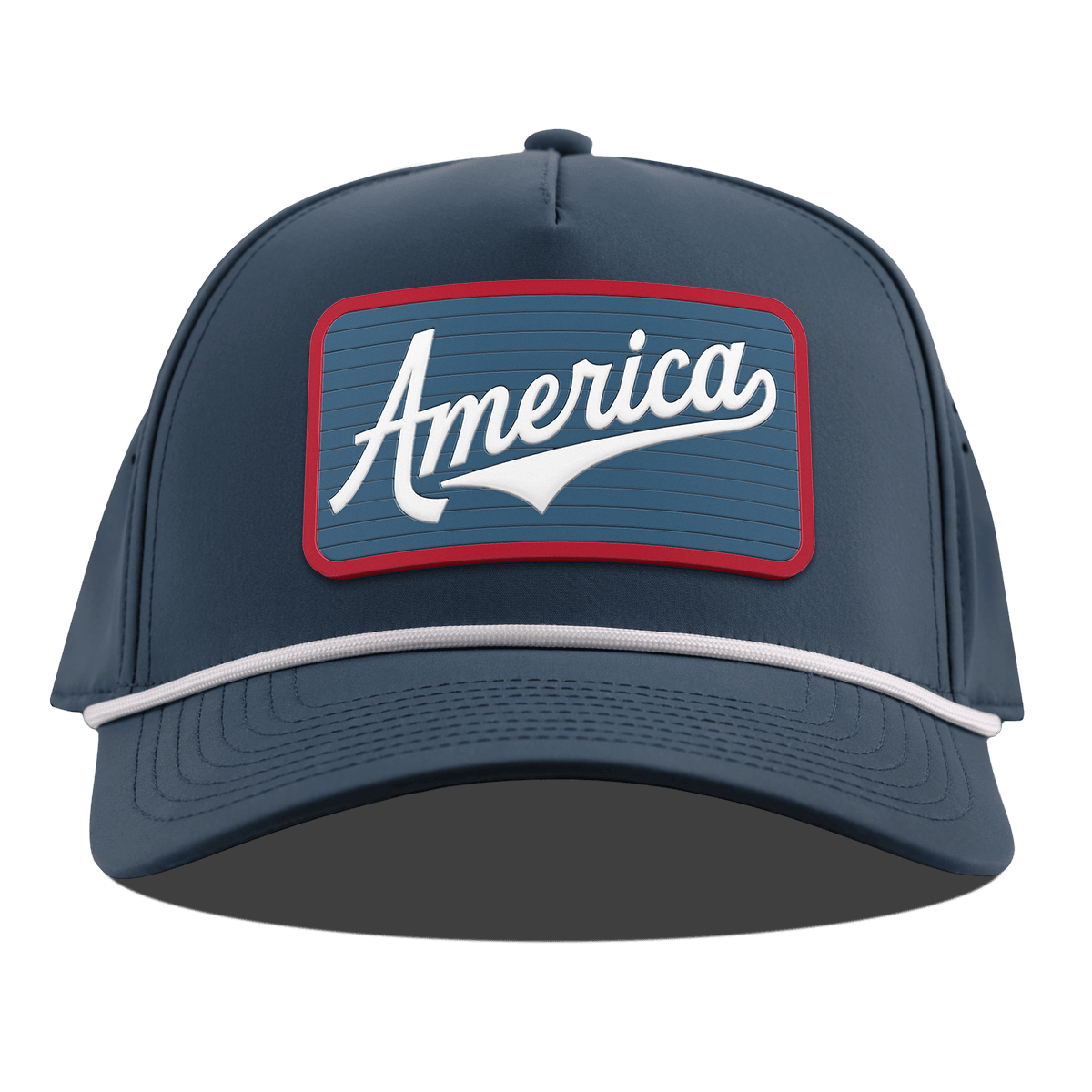 XL USA America Badge Curved 5 Panel Rope Orion