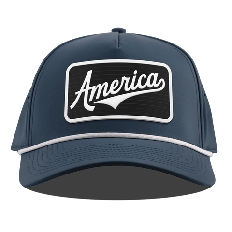 XL Vintage America Badge Curved 5 Panel Rope Orion
