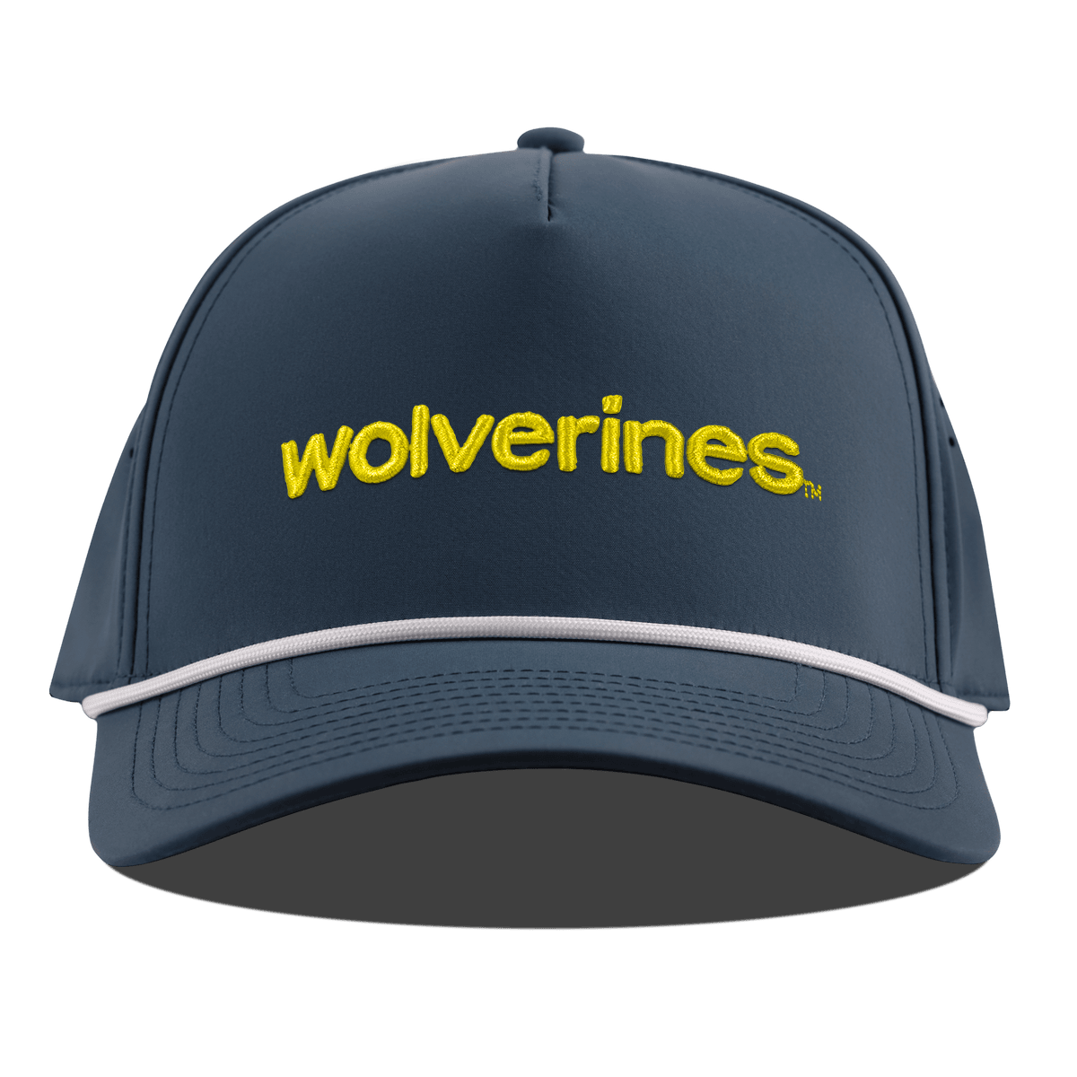 University of Michigan "wolverines." Curved 5 Panel Rope Orion