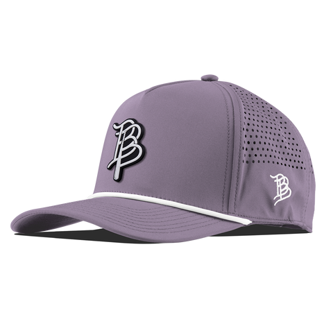 BB Baseball Cutout PVC Curved 5 Panel Rope Purple