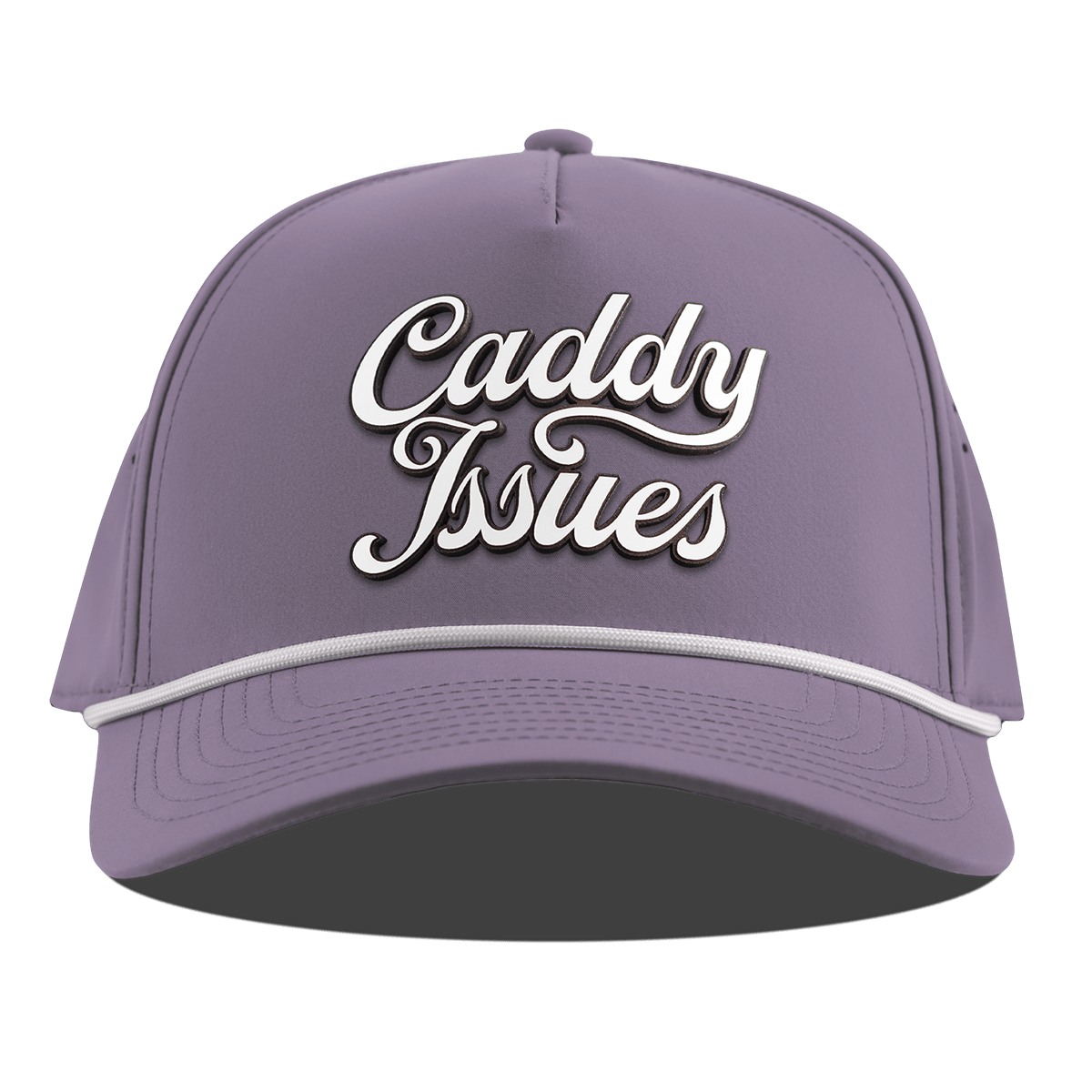 Caddy Issues Script Curved 5 Panel Rope Purple