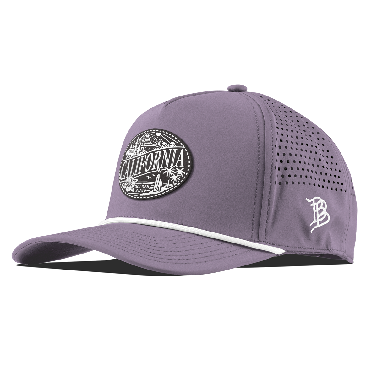California Traveler Curved 5 Panel Rope Purple