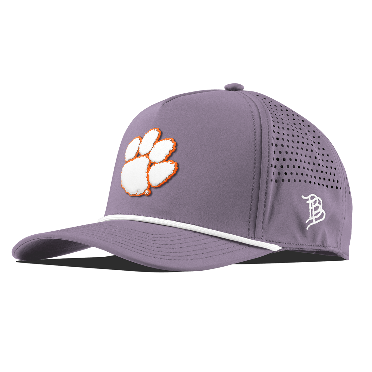 Clemson University "Clemson Tigers Paw" Curved 5 Panel Rope Purple