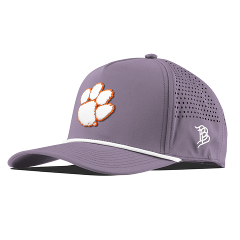 Clemson University "Clemson Tigers Paw" Curved 5 Panel Rope Purple