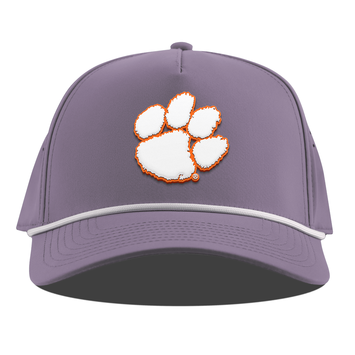 Clemson University "Clemson Tigers Paw" Curved 5 Panel Rope Purple