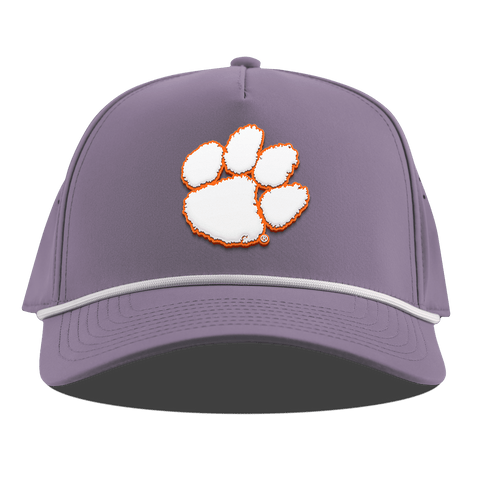 Clemson University "Clemson Tigers Paw" Curved 5 Panel Rope Purple