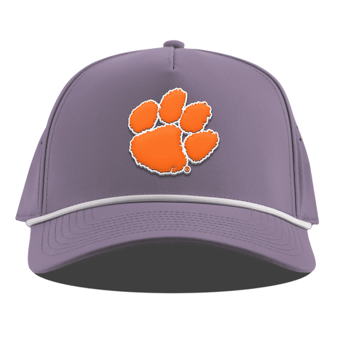 Clemson University "Clemson Tiger Paw" Curved 5 Panel Rope Purple