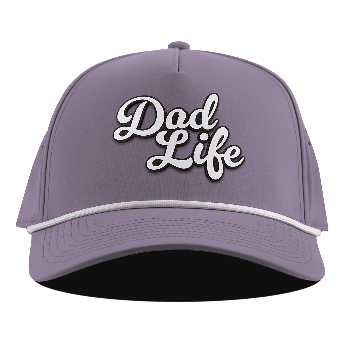 Dad Life Script Curved 5 Panel Rope Purple