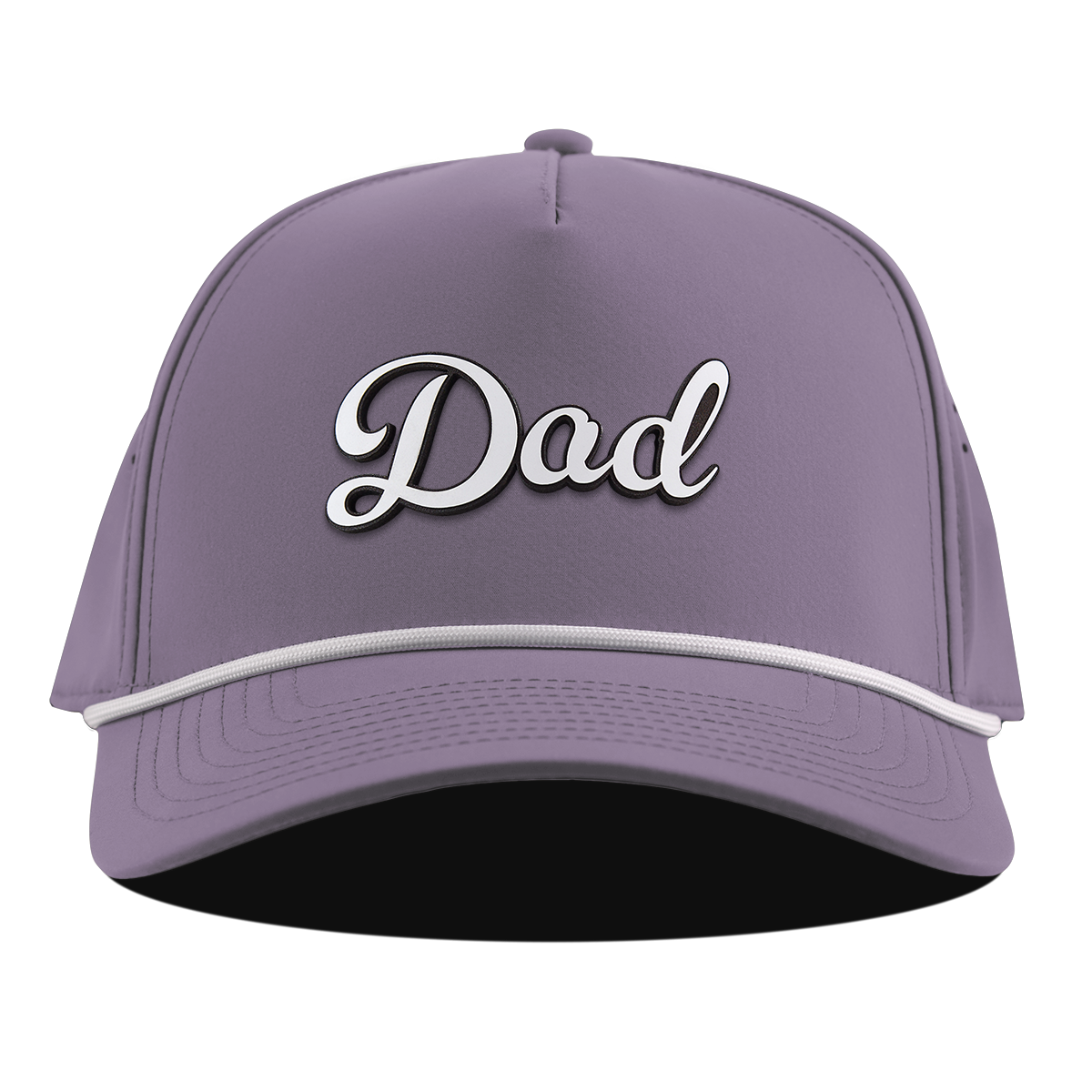 Dad Script Curved 5 Panel Rope Purple