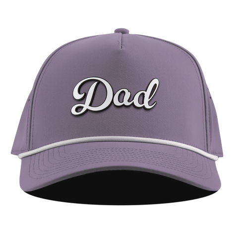 Dad Script Curved 5 Panel Rope Purple