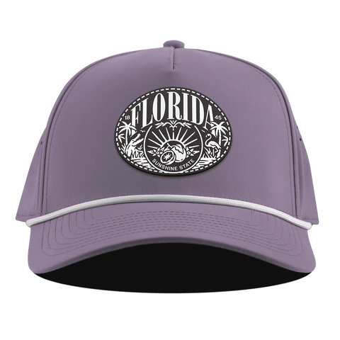 Florida Traveler Curved 5 Panel Rope Purple