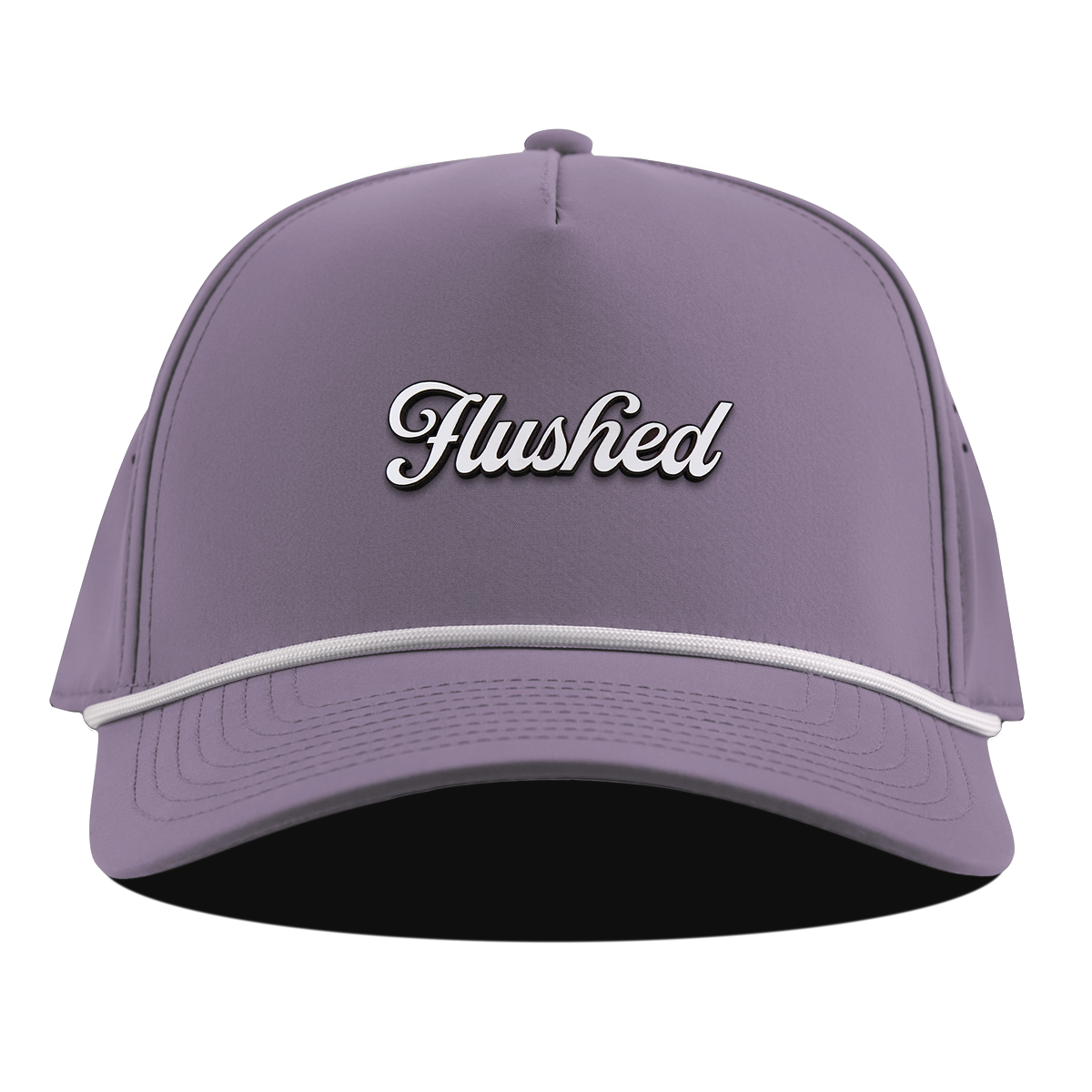 Flushed Script Curved 5 Panel Rope Purple