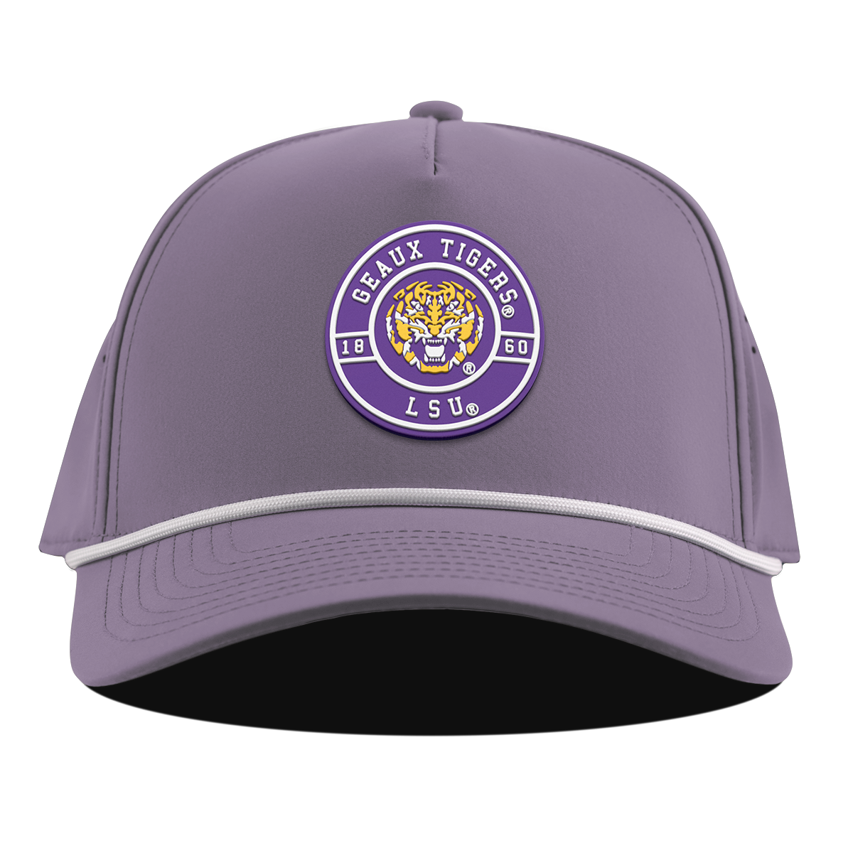 Louisiana State University "Geaux LSU Tigers" Curved 5 Panel Rope Purple