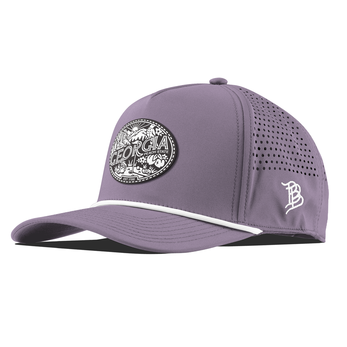 Georgia Traveler Curved 5 Panel Rope Purple