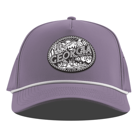 Georgia Traveler Curved 5 Panel Rope Purple