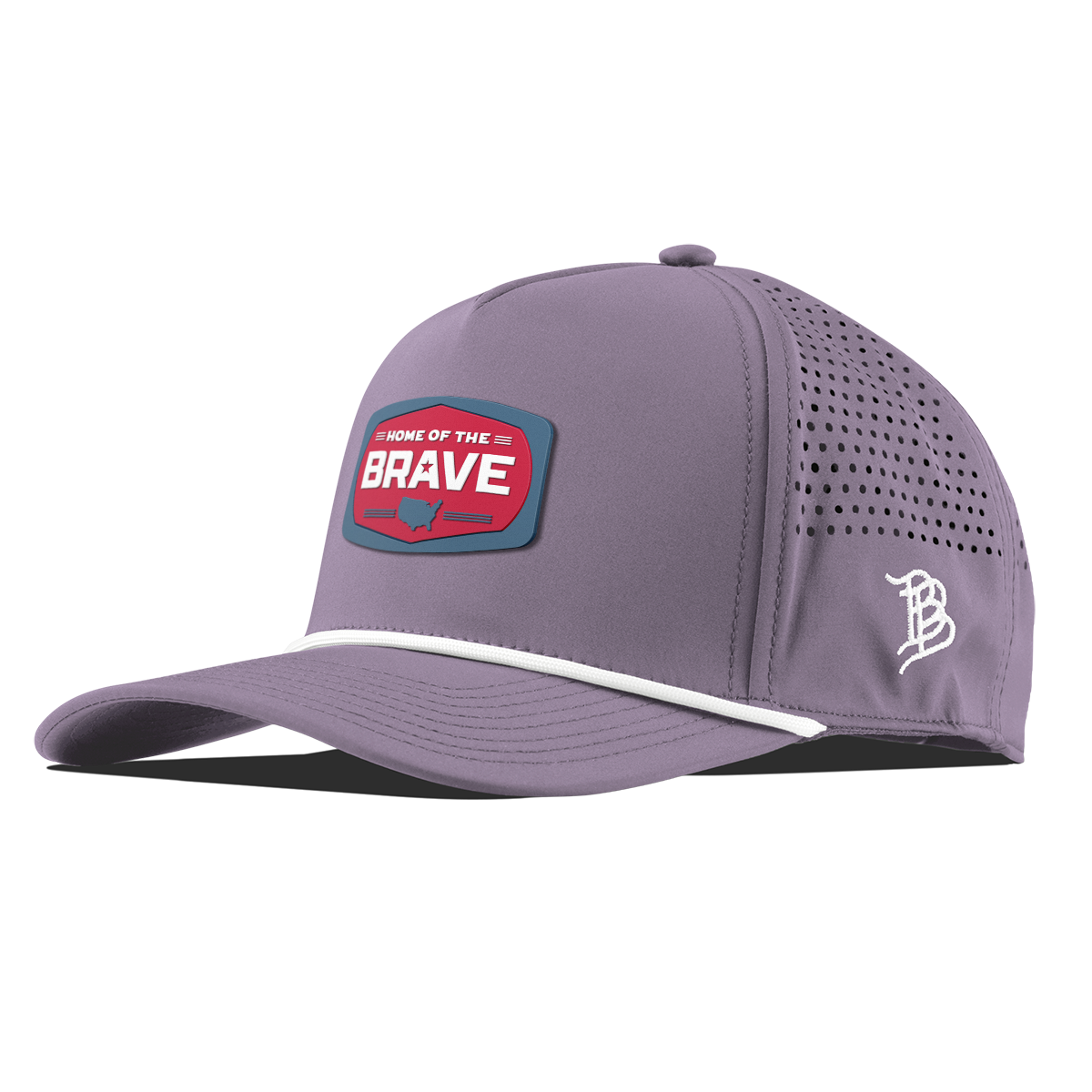 Home of the Brave Curved 5 Panel Rope Purple