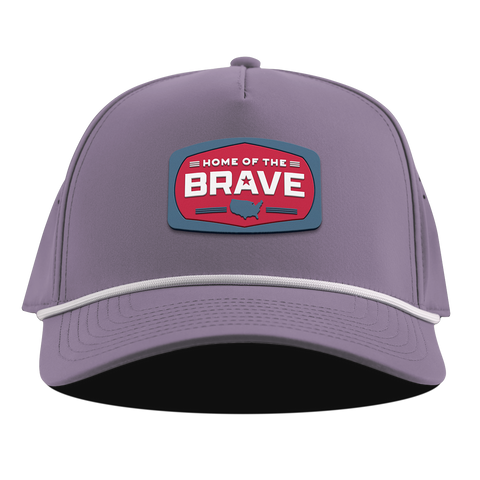 Home of the Brave Curved 5 Panel Rope Purple