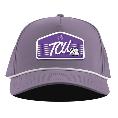 Texas Christian University "Horned Frogs Football" Curved 5 Panel Rope Purple