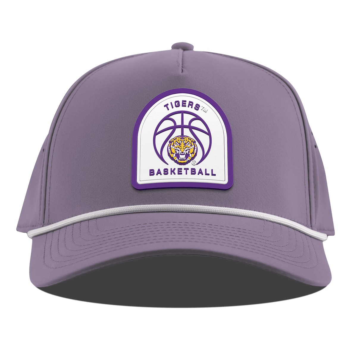 Louisiana State University "LSU Basketball" Curved 5 Panel Rope Purple