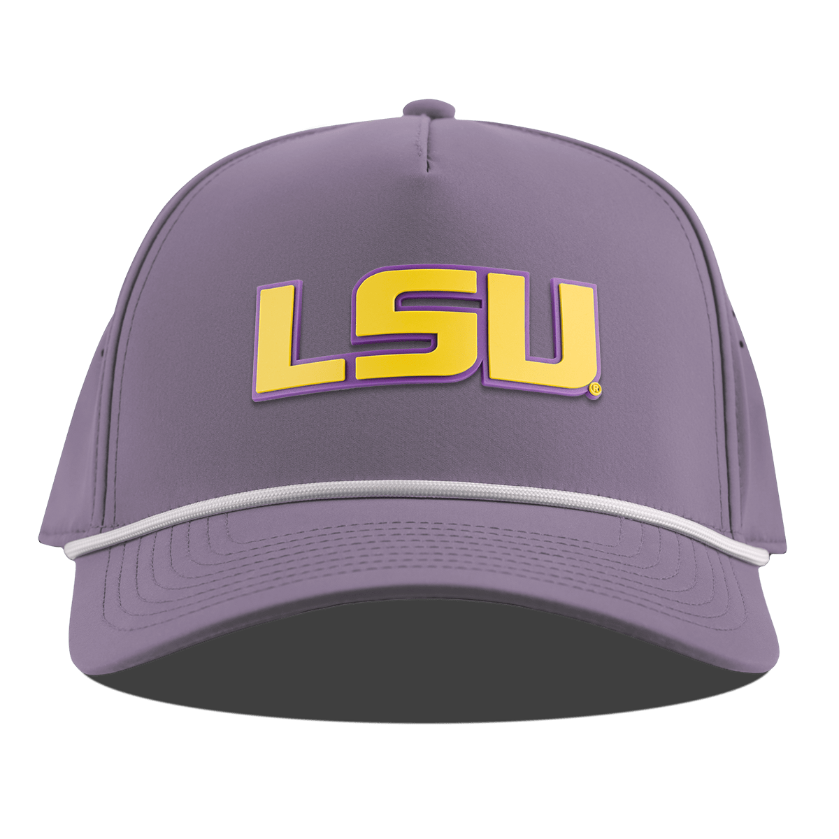 Louisiana State University "LSU Gold Block" Curved 5 Panel Rope Purple