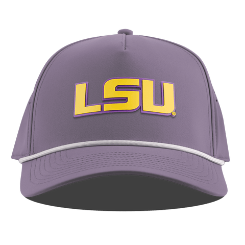 Louisiana State University "LSU Gold Block" Curved 5 Panel Rope Purple
