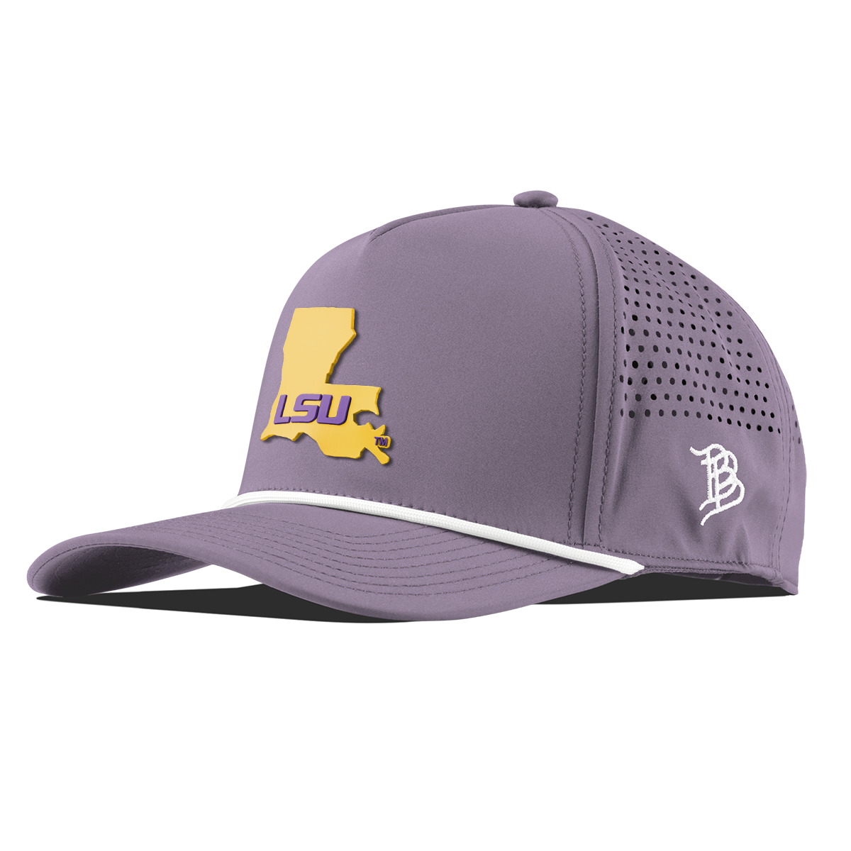 Louisiana State University "LSU Gold State" Curved 5 Panel Rope Purple