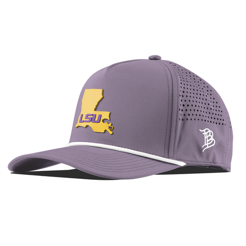 Louisiana State University "LSU Gold State" Curved 5 Panel Rope Purple