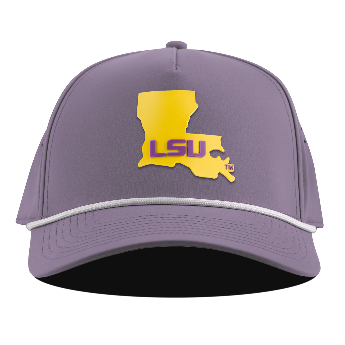 Louisiana State University "LSU Gold State" Curved 5 Panel Rope Purple