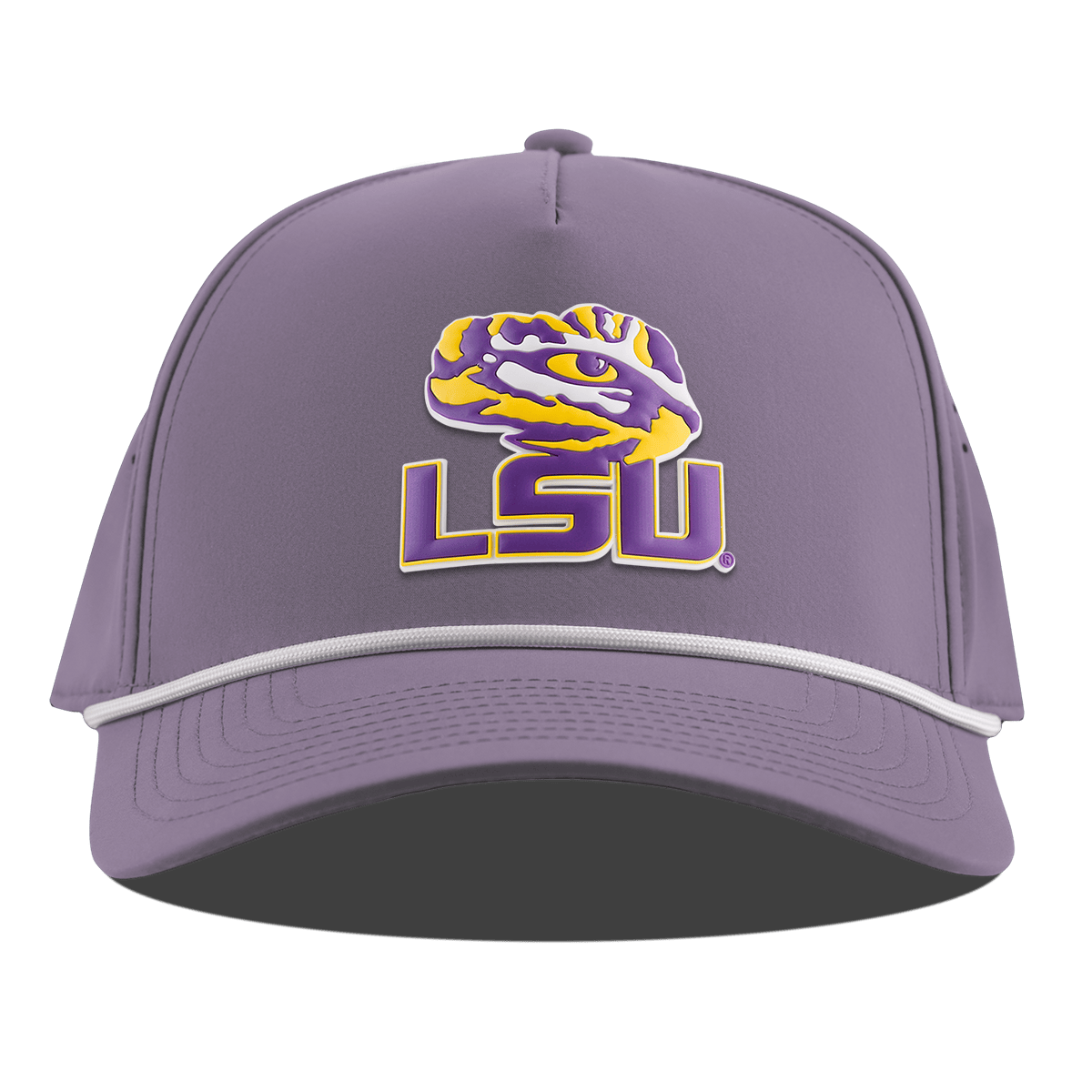 Louisiana State University "LSU Tiger Eye" Curved 5 Panel Rope Purple