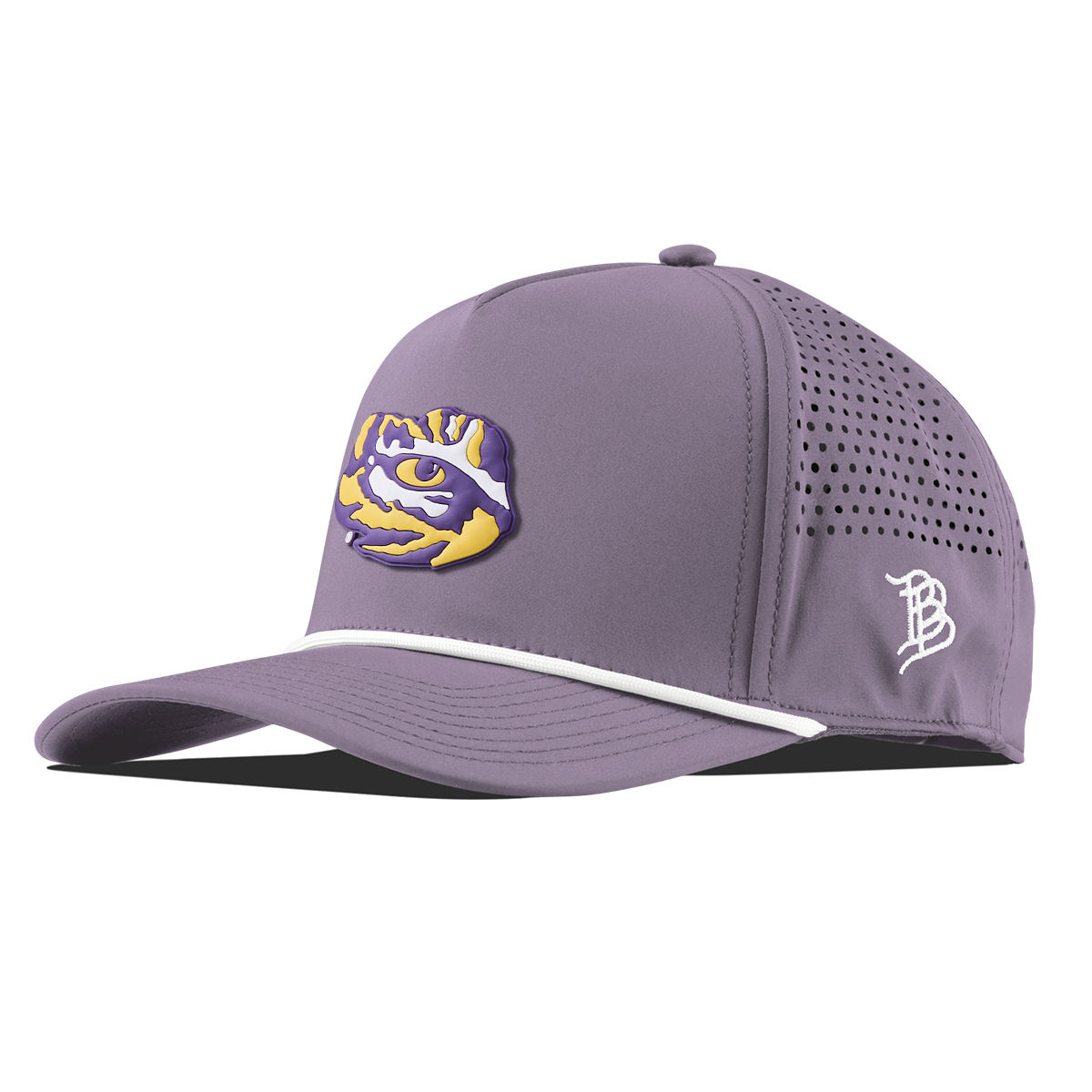 Louisiana State University "LSU Tiger Team Logo" Curved 5 Panel Rope Purple