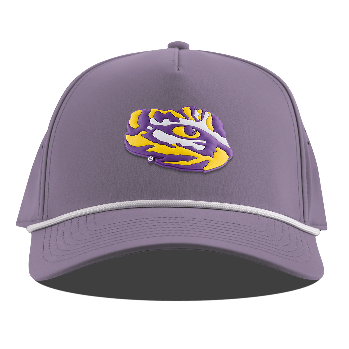 Louisiana State University "LSU Tiger Team Logo" Curved 5 Panel Rope Purple