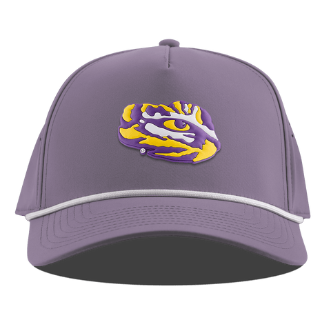 Louisiana State University "LSU Tiger Team Logo" Curved 5 Panel Rope Purple