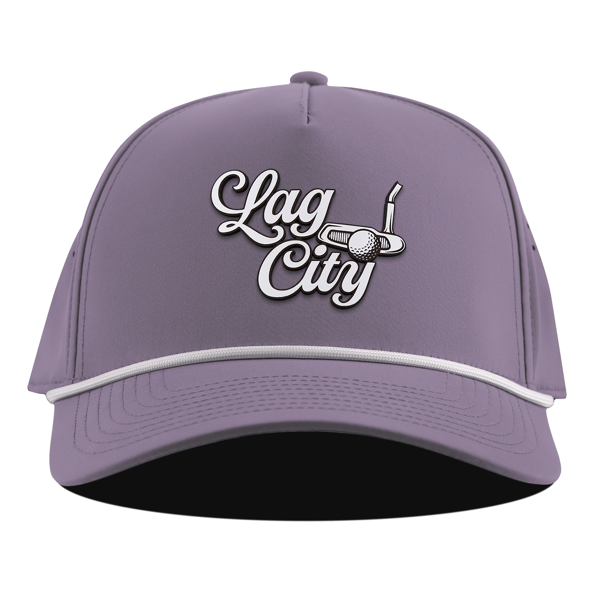 Lag City Script Curved 5 Panel Rope Purple