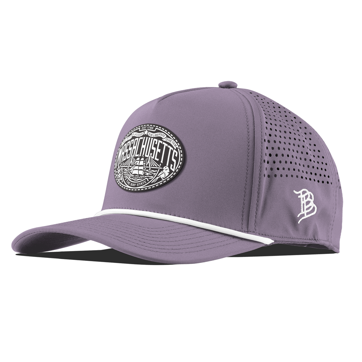 Massachusetts Traveler Curved 5 Panel Rope Purple