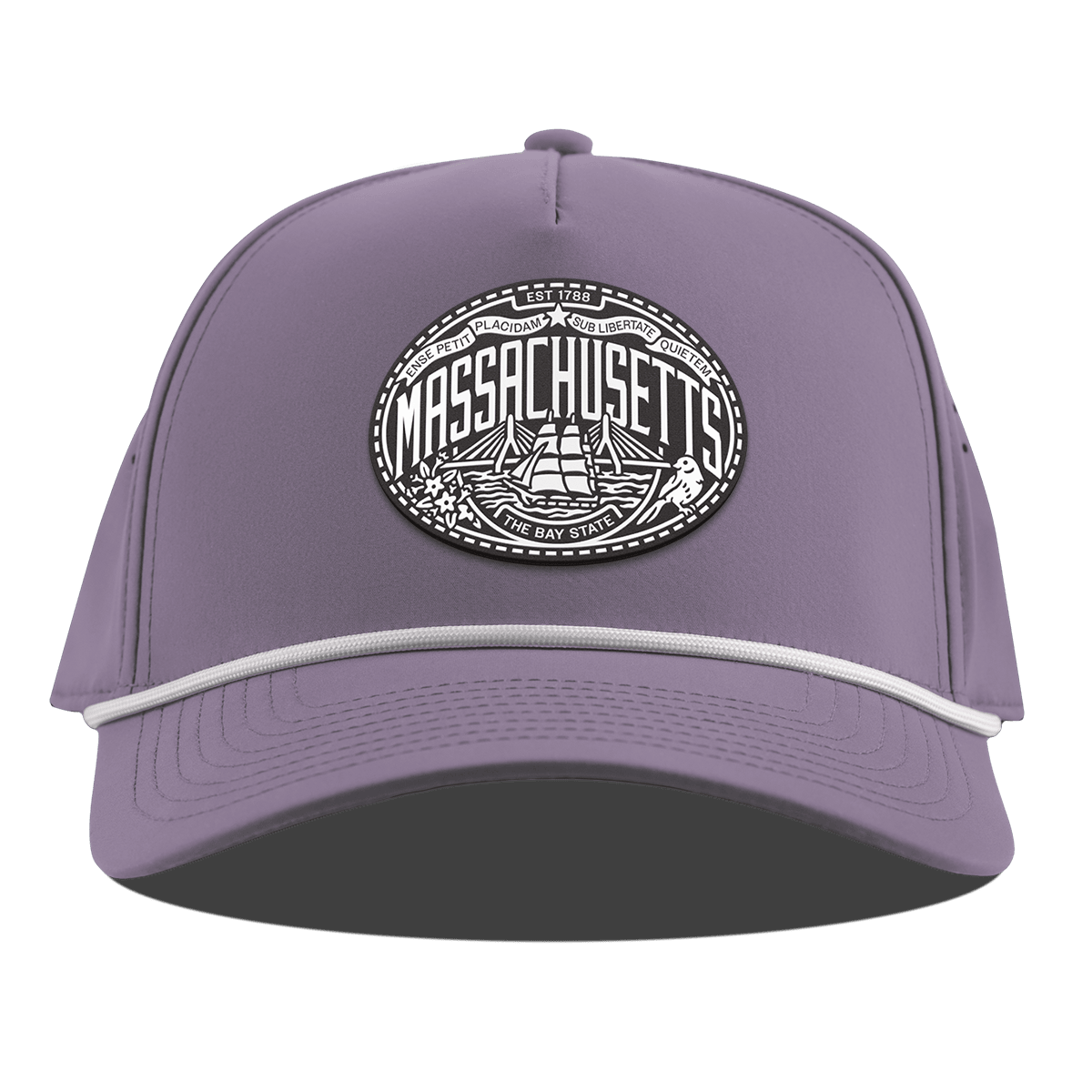 Massachusetts Traveler Curved 5 Panel Rope Purple
