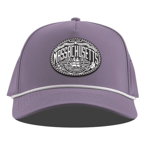 Massachusetts Traveler Curved 5 Panel Rope Purple